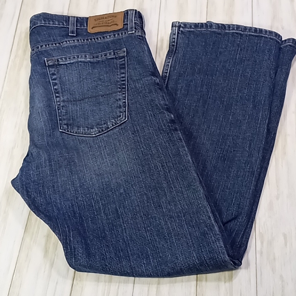 Signature by Levi Strauss Straight Leg Blue Jeans Men's Size W40L31 - Picture 3 of 16